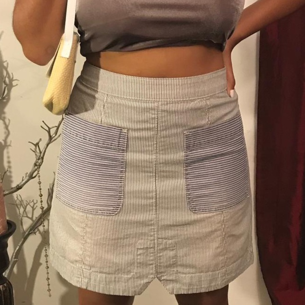 Jean mini skirt